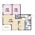 2LDKの間取り