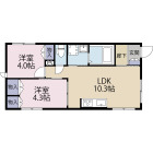 2LDKの間取り