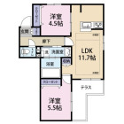 2LDKの間取り