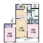 2LDKの間取り