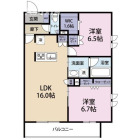 2LDKの間取り