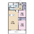2LDKの間取り