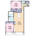 2LDKの間取り
