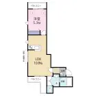 1LDKの間取り