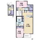 2LDKの間取り