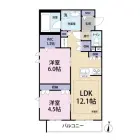 2LDKの間取り