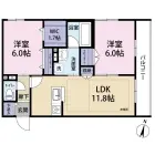 2LDKの間取り
