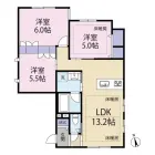 3LDKの間取り