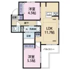 2LDKの間取り