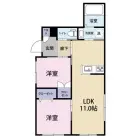 2LDKの間取り