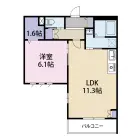 1LDKの間取り