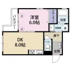 1DKの間取り