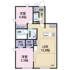 2LDKの間取り