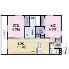 2LDKの間取り