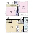 2LDKの間取り