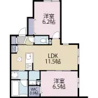 2LDKの間取り