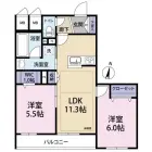 2LDKの間取り
