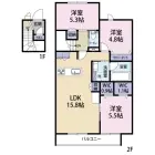 3LDKの間取り
