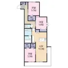 3LDKの間取り