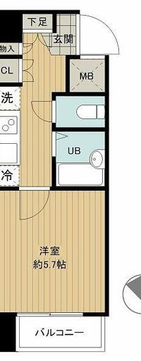 新品家具付きマンション芝浦A5