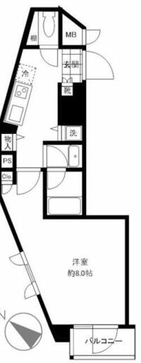 新品家具付きマンション払方町2